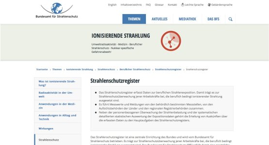 Strahlenschutzregister